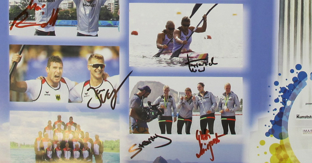 Kanu Plakat signiert   Kanu Plakat signiert