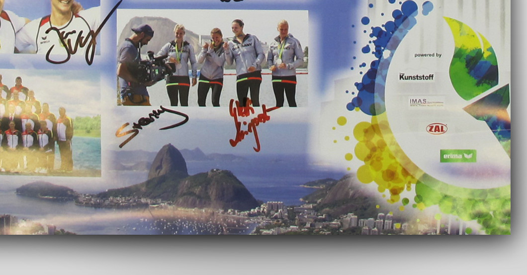 Kanu Plakat signiert   Kanu Plakat signiert