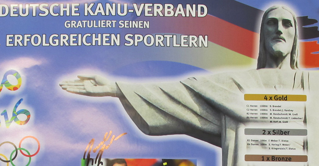 Kanu Plakat signiert   Kanu Plakat signiert