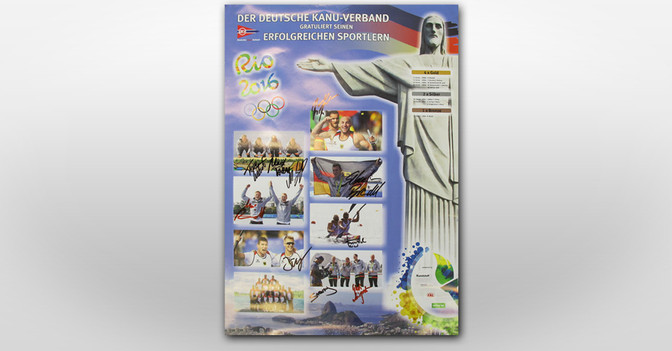 Kanu Plakat signiert   Kanu Plakat signiert