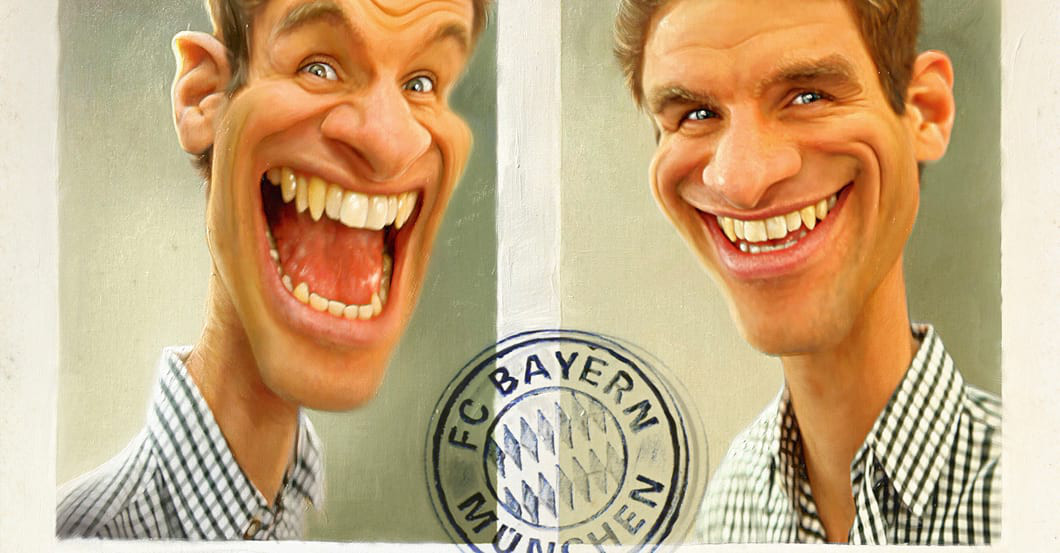 Karikatur Thomas Müller   Karikatur Thomas Müller