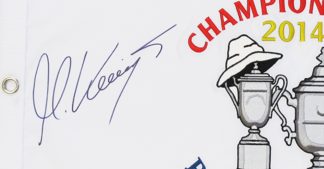  Kaymers signierte Flagge 