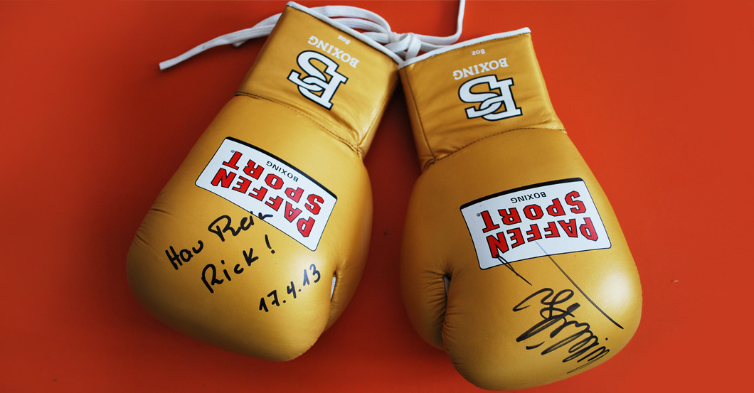 Klitschkos Boxhandschuhe   Klitschkos Boxhandschuhe