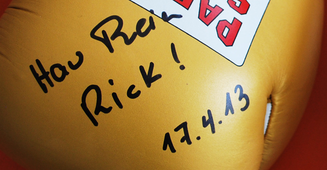 Klitschkos Boxhandschuhe   Klitschkos Boxhandschuhe