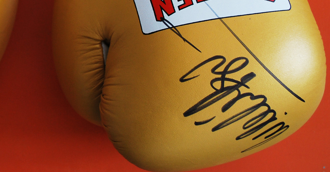 Klitschkos Boxhandschuhe   Klitschkos Boxhandschuhe