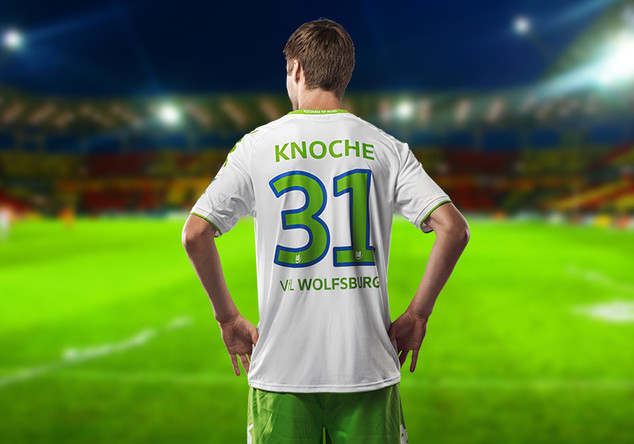  Knoche Wolfsburg Trikot 