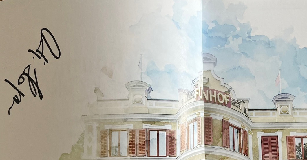 Kochbuch signiert SdL    Kochbuch signiert SdL