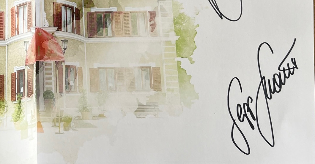 Kochbuch signiert SdL    Kochbuch signiert SdL