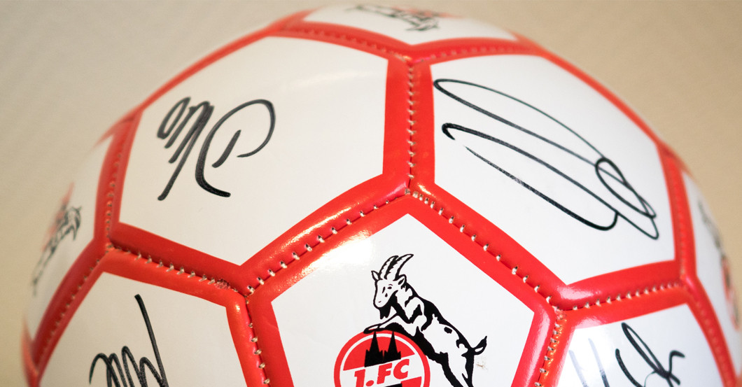  Köln Fußball teamsigniert 