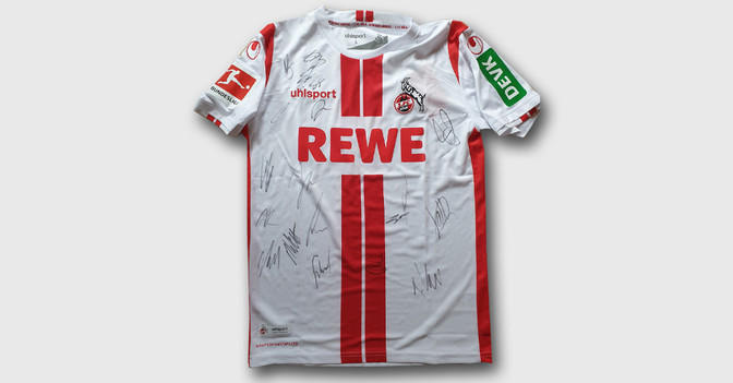  Köln Trikot teamsigniert 