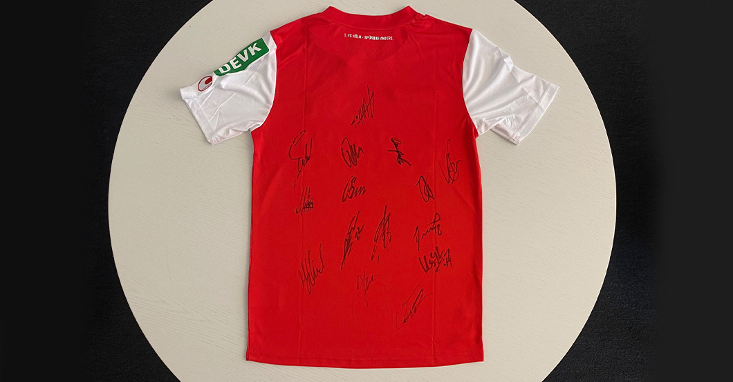 Köln Trikot teamsigniert   Köln Trikot teamsigniert