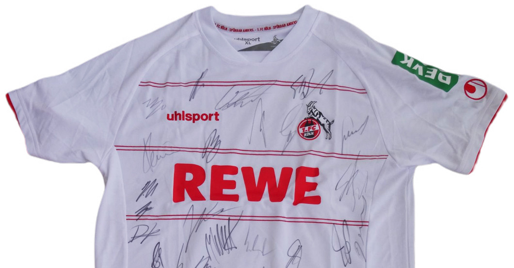 Köln Trikot teamsigniert   Köln Trikot teamsigniert