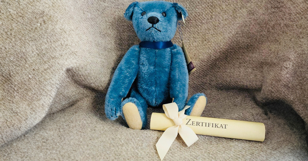 KP Steiff Bär 1908 blau   KP Steiff Bär 1908 blau