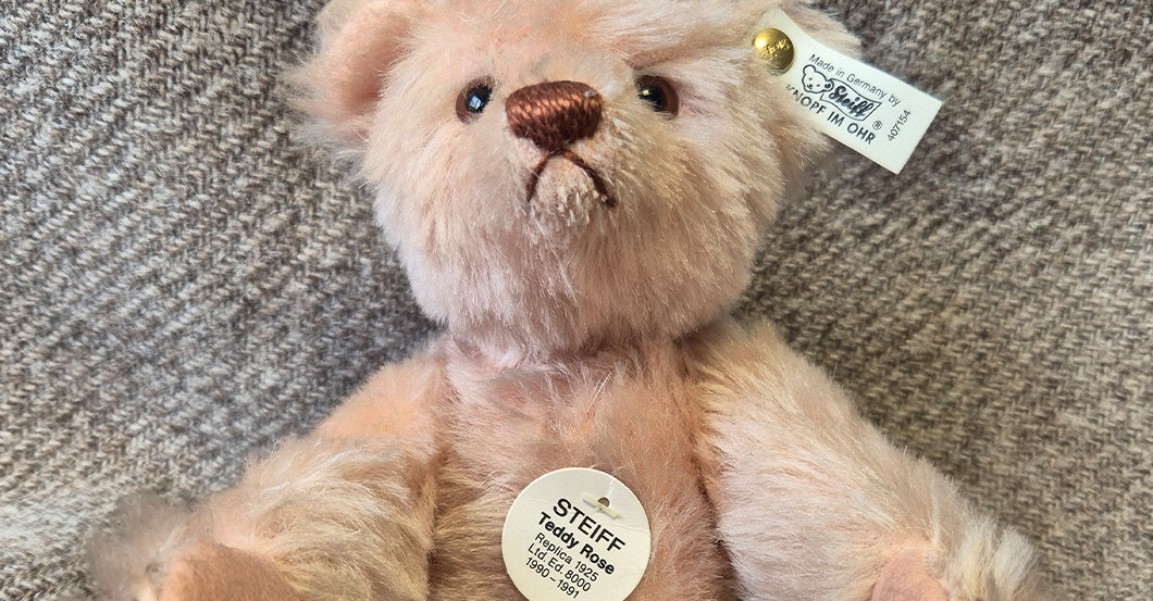 KP Steiff Bär Rose   KP Steiff Bär Rose