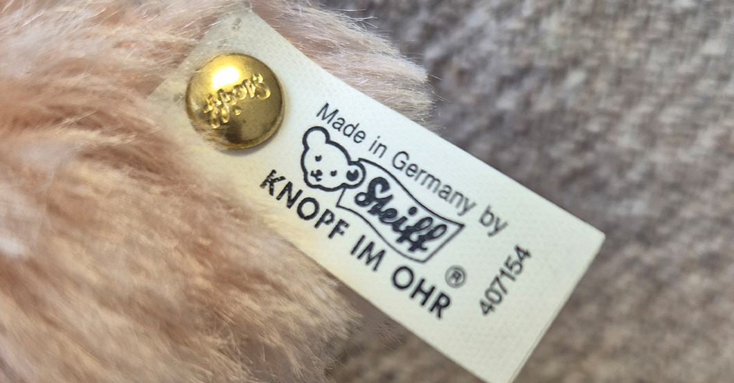 KP Steiff Bär Rose   KP Steiff Bär Rose