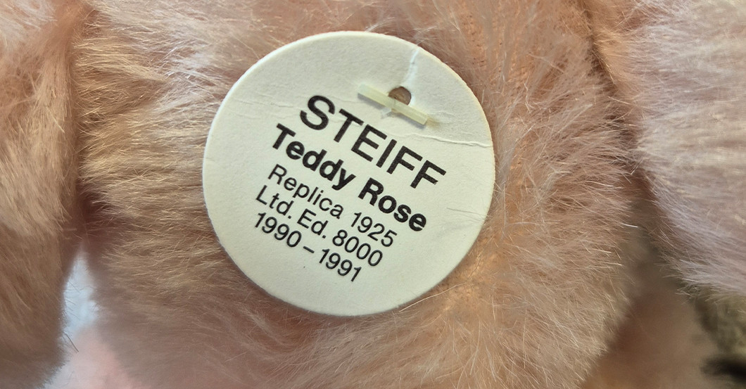 KP Steiff Bär Rose   KP Steiff Bär Rose