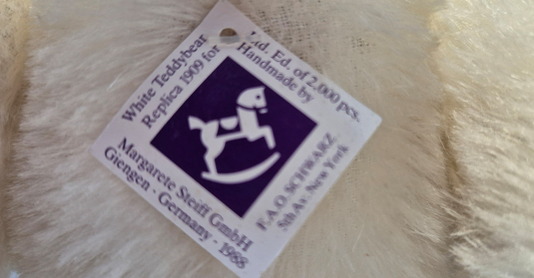 KP Steiff Bär weiß   KP Steiff Bär weiß