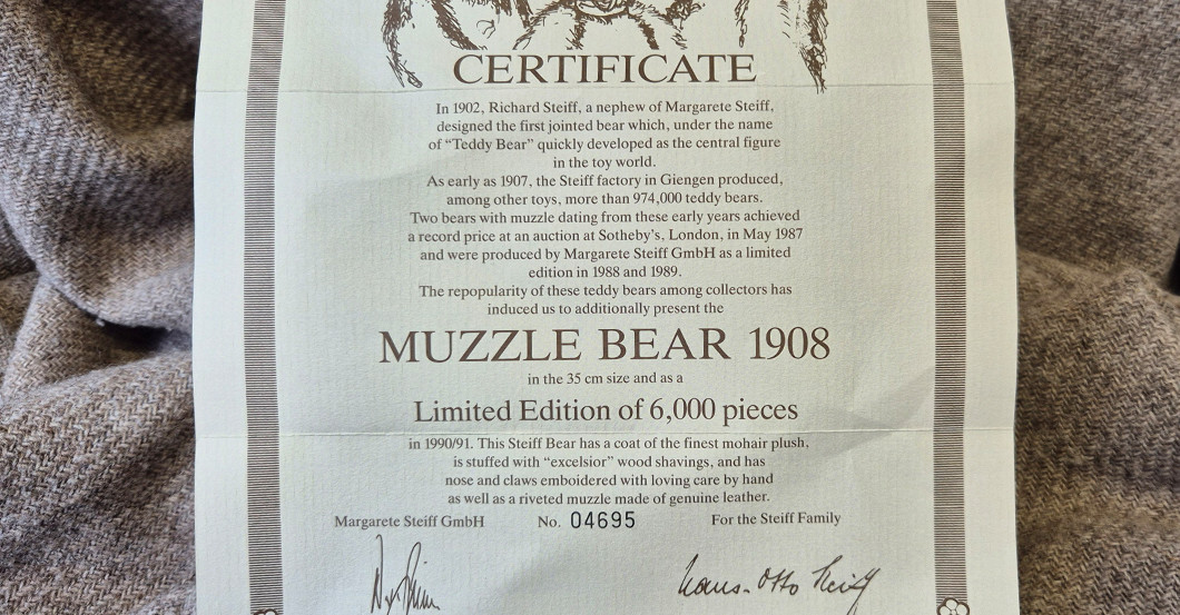 KP Steiff Muzzle Bear   KP Steiff Muzzle Bear