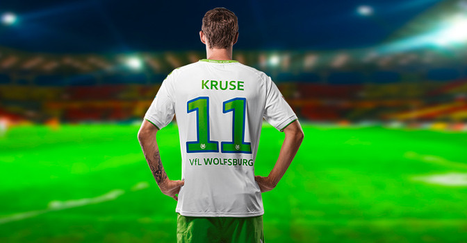 Kruse Wolfsburg Trikot   Kruse Wolfsburg Trikot