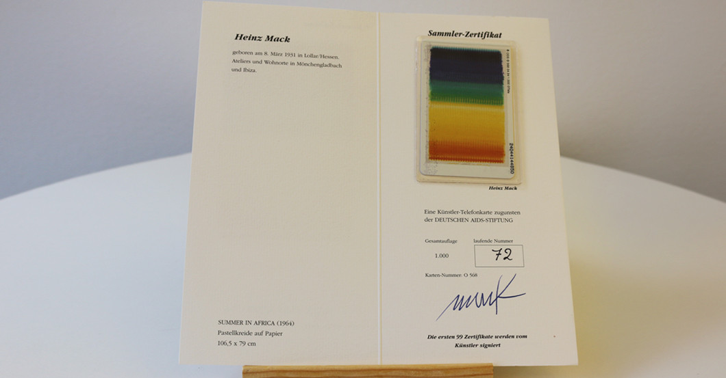  Kunsttelefonkarte Mack 