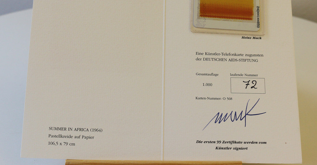  Kunsttelefonkarte Mack 