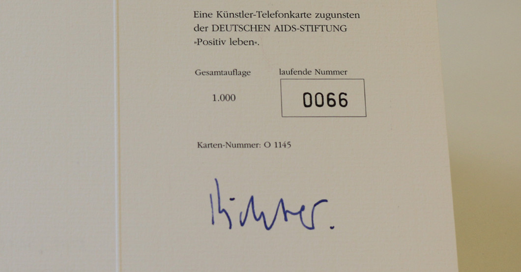  Kunsttelefonkarte Richter 