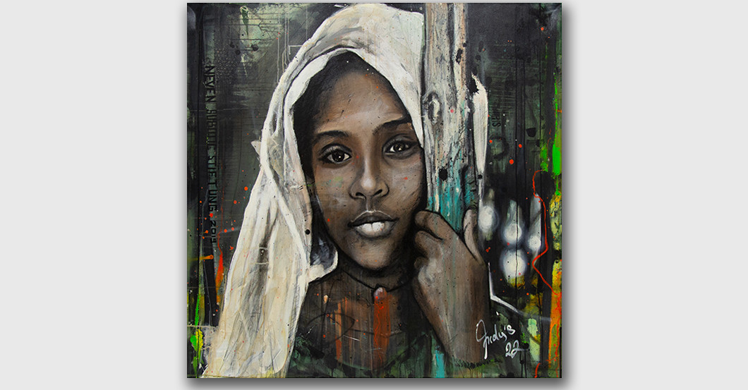  Kunstwerk Ethiopian Girl 