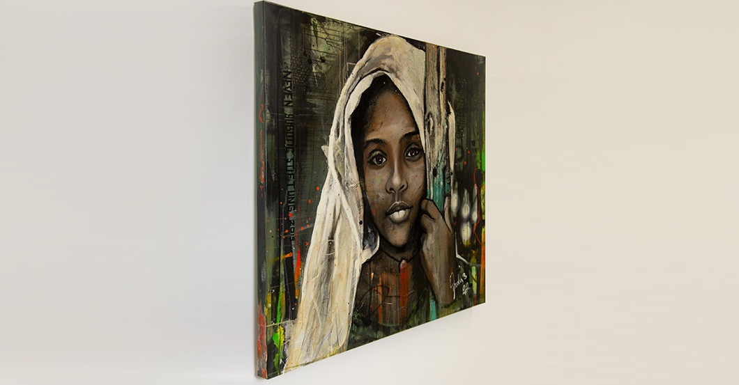  Kunstwerk Ethiopian Girl 