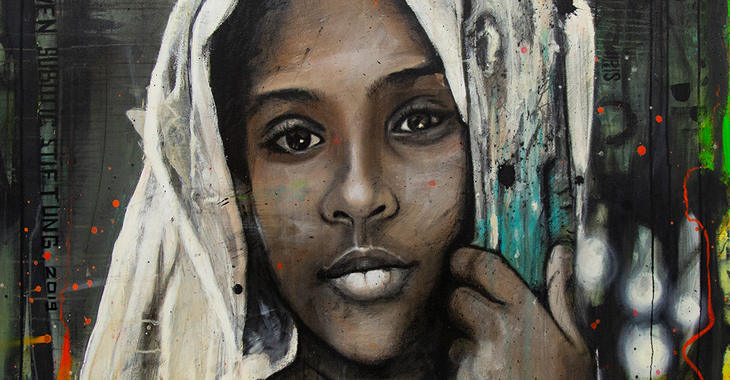  Kunstwerk Ethiopian Girl 