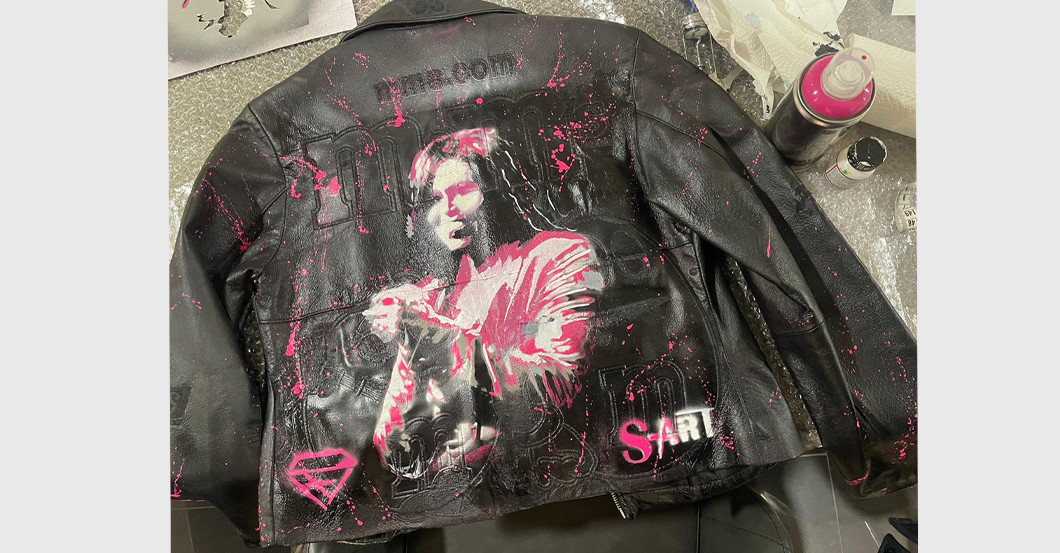 Lederjacke Michelle Obama   Lederjacke Michelle Obama