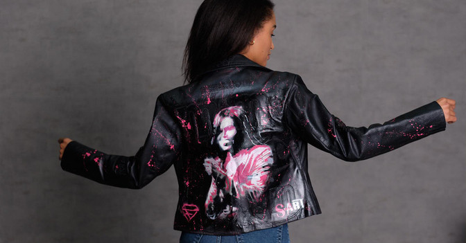 Lederjacke Michelle Obama   Lederjacke Michelle Obama