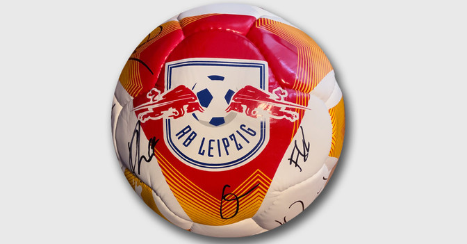  Leipzig signiert Ball 