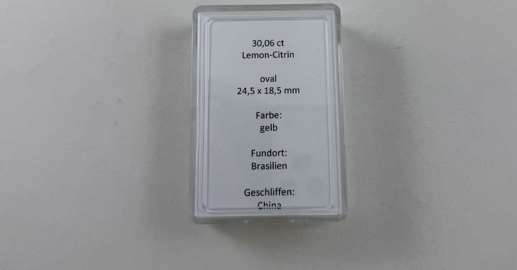  Lemon Citrin groß oval 