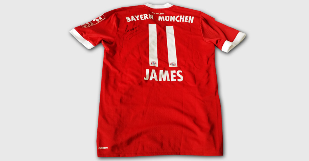  Letztes FCB Trikot James 