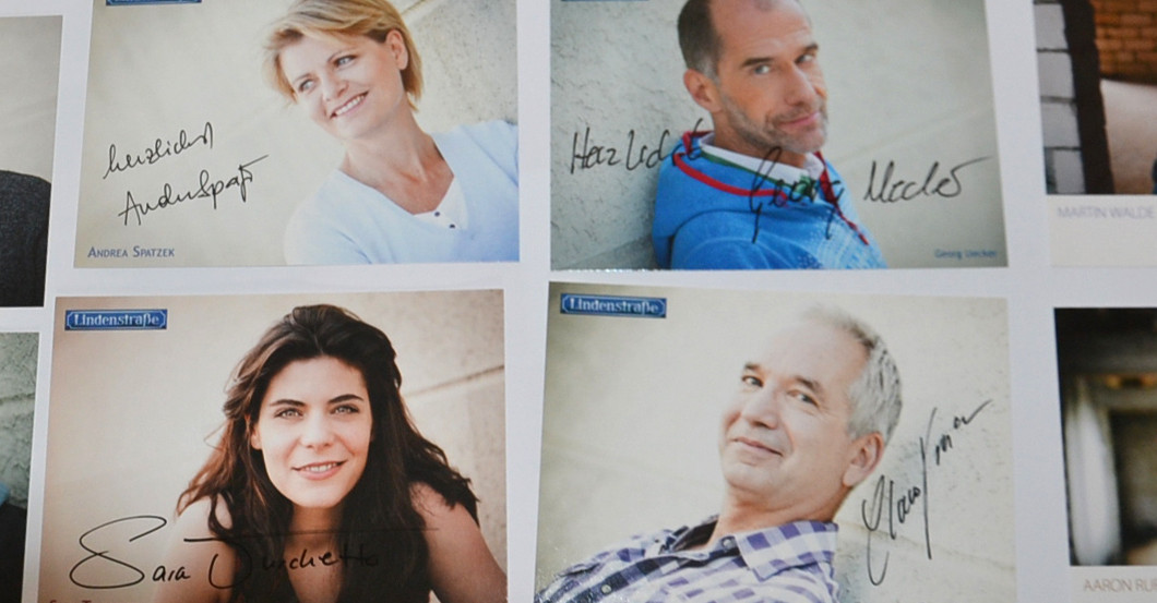 Lindenstraße Autogramme   Lindenstraße Autogramme