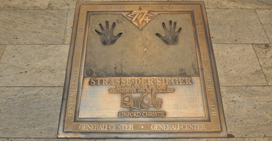 Linford Christie Platte   Linford Christie Platte