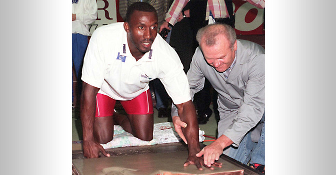 Linford Christie Platte   Linford Christie Platte