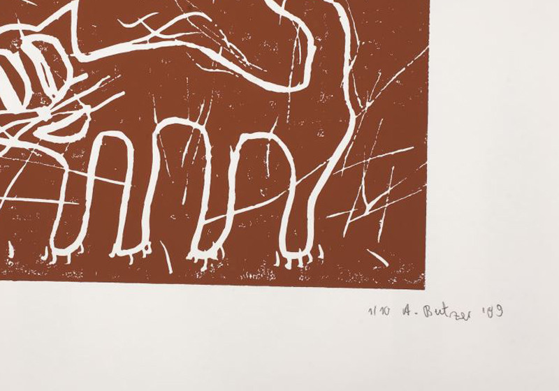 Linoldruck von Butzer   Linoldruck von Butzer