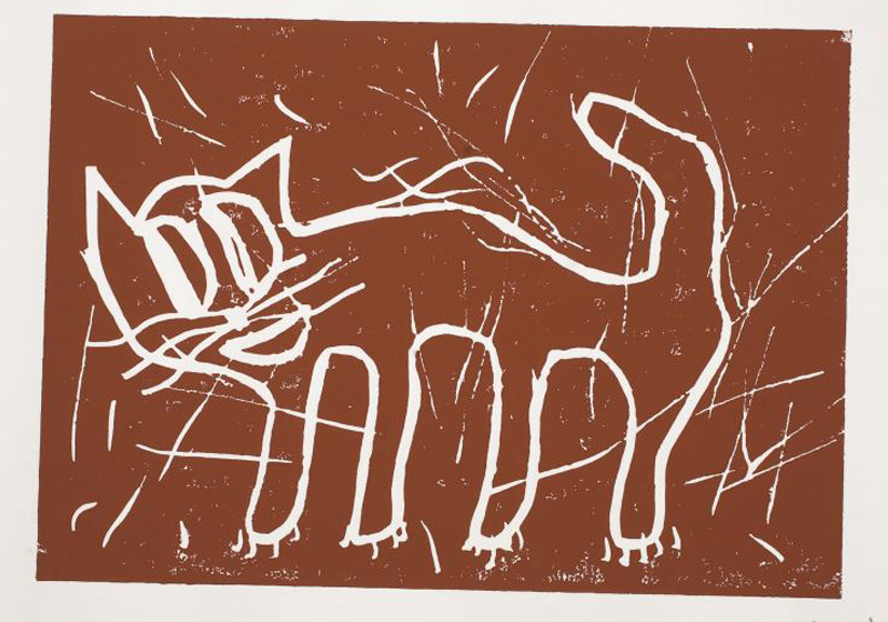 Linoldruck von Butzer   Linoldruck von Butzer