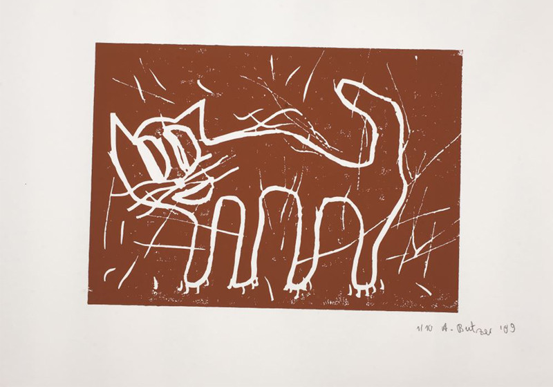 Linoldruck von Butzer   Linoldruck von Butzer