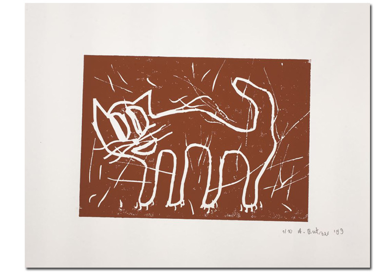 Linoldruck von Butzer   Linoldruck von Butzer