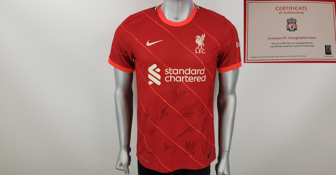  Liverpool Trikot signiert 