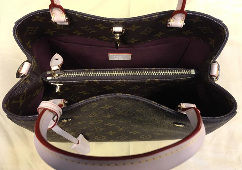 Louis Vuitton Tasche ❤️ Pochette braun weiß Leder in Bayern - Pliening
