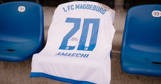  Magdeburg Trikot Amaechi  