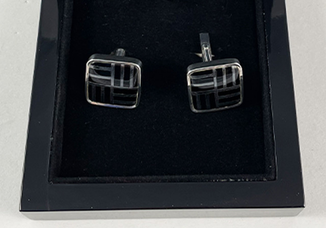  Manschettenknöpfe Onyx 