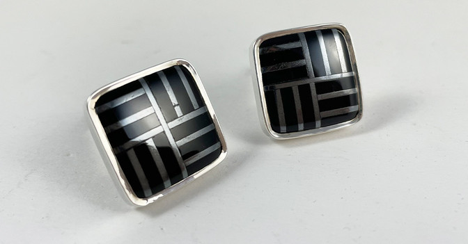 Manschettenknöpfe Onyx   Manschettenknöpfe Onyx