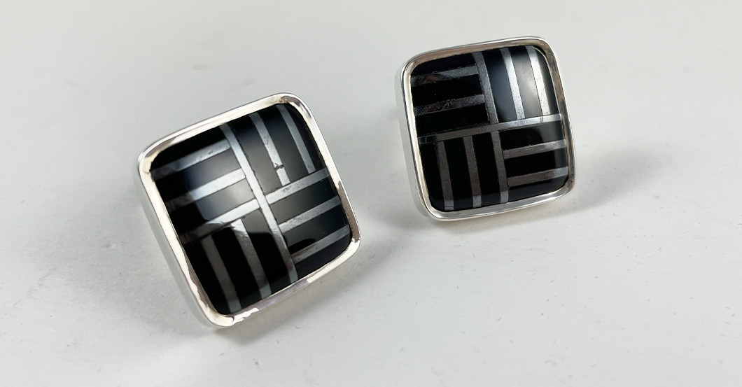  Manschettenknöpfe Onyx 