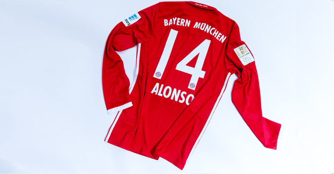 Matchworn Trikot Alonso   Matchworn Trikot Alonso