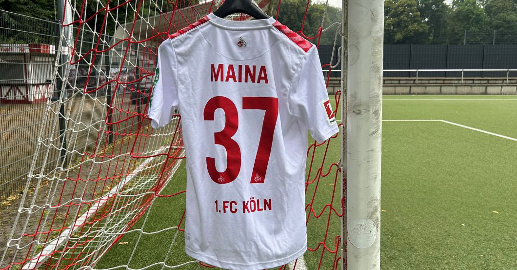 Matchworn Trikot Maina   Matchworn Trikot Maina