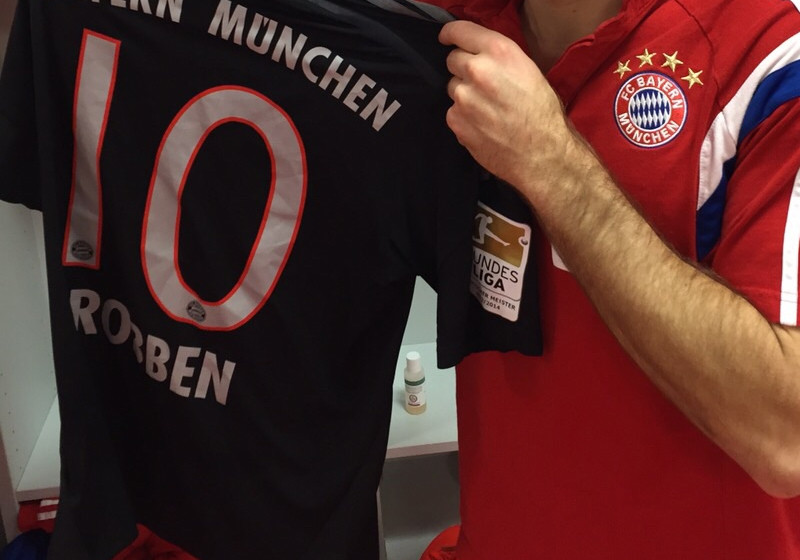  Matchworn Trikot Robben 